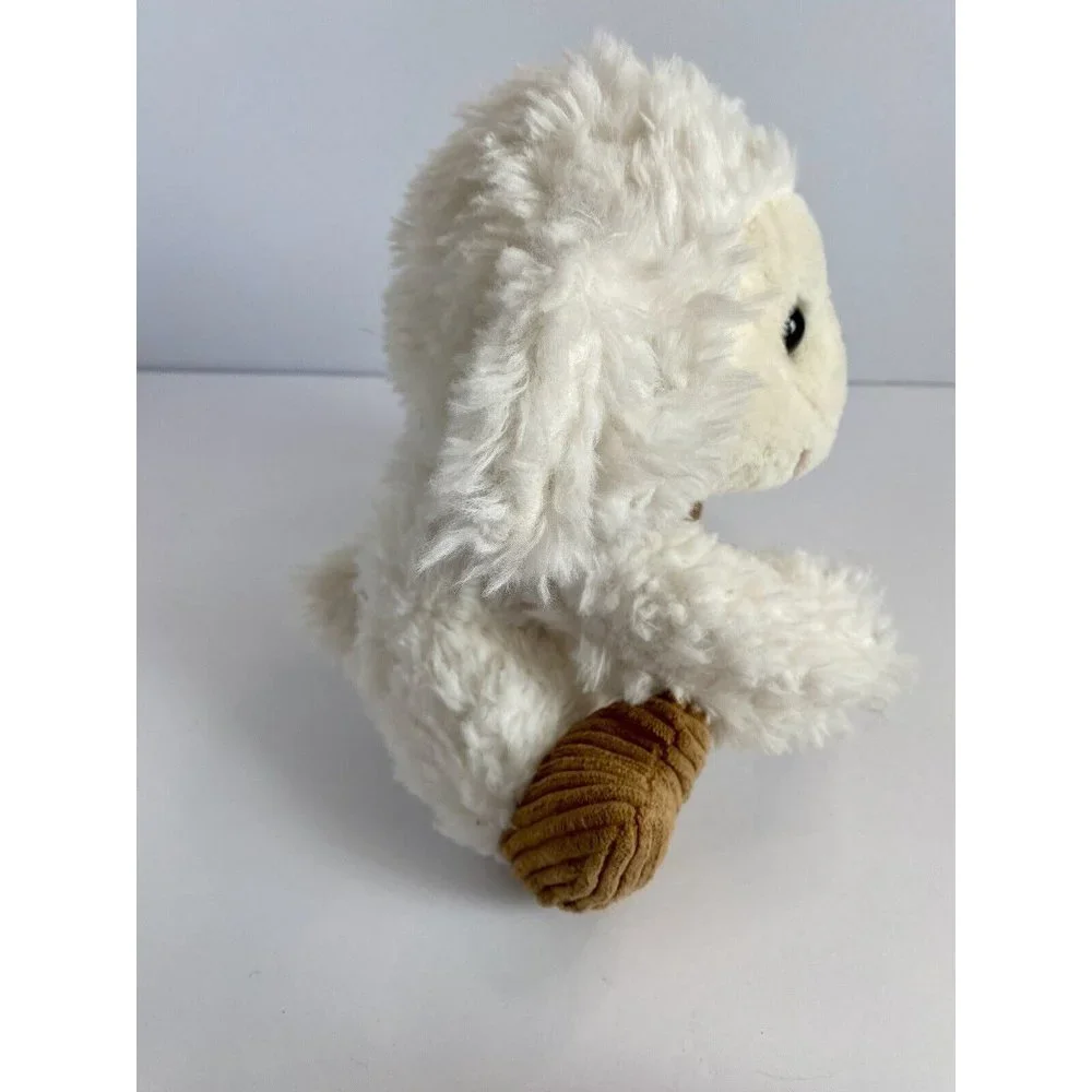 Fiesta Scruffy White Lamb Sheep Plush 9” Stuffed Animal Toy W/ Tag - Picture 5 of 6
